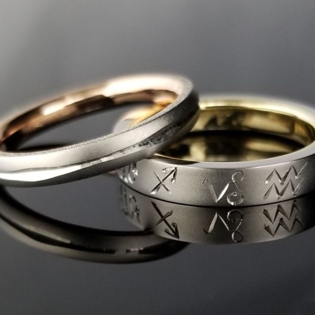 オーダーメイドだからお造りが出来る星座の結婚指輪