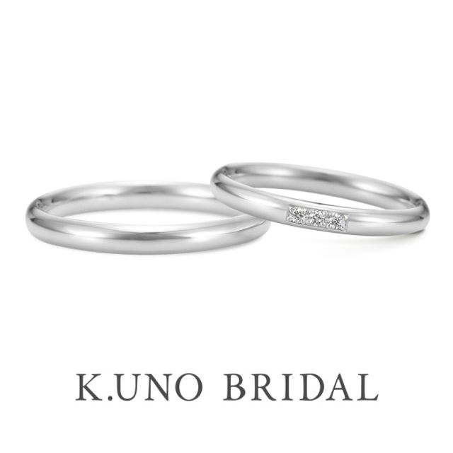 月日-アレンジオーダー-（ダイヤ3ピース）