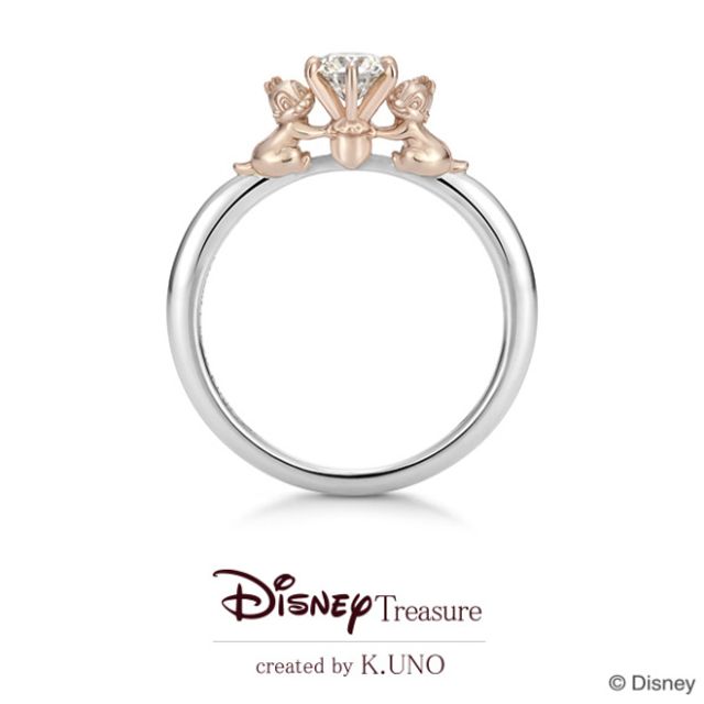 ［Disney］Chipper Buddy/チップ＆デール エンゲージリング 