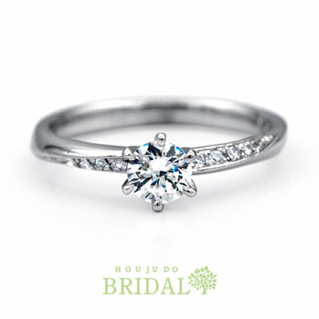 【宝寿堂】細身のアームにメレを繊細に這わせて《HD2064》