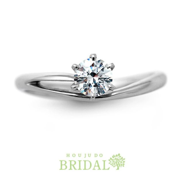 【宝寿堂】華奢で繊細なアームに一粒ダイヤを咲かせて《HE2361》