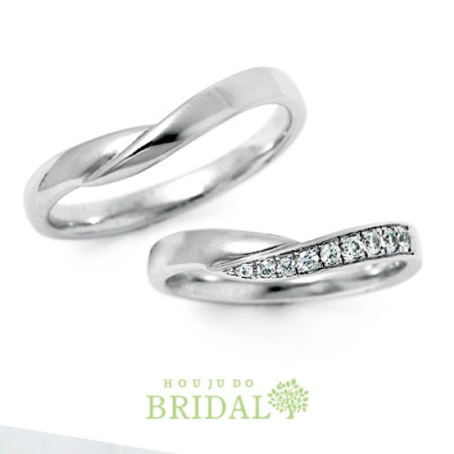 【宝寿堂】人気のＶライン＆煌めくメレダイヤ《HM1833/HD1833》