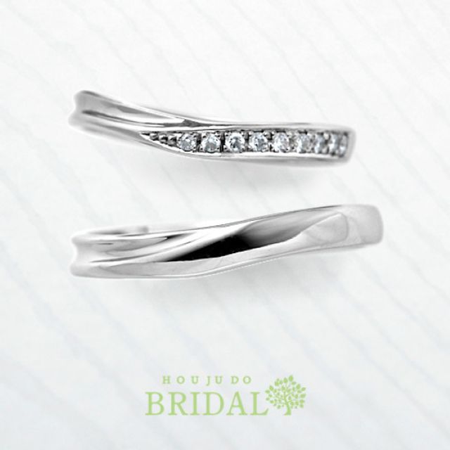 【宝寿堂】細身のリングの中に繊細な華やかさ《HM2280l/HD2280s》