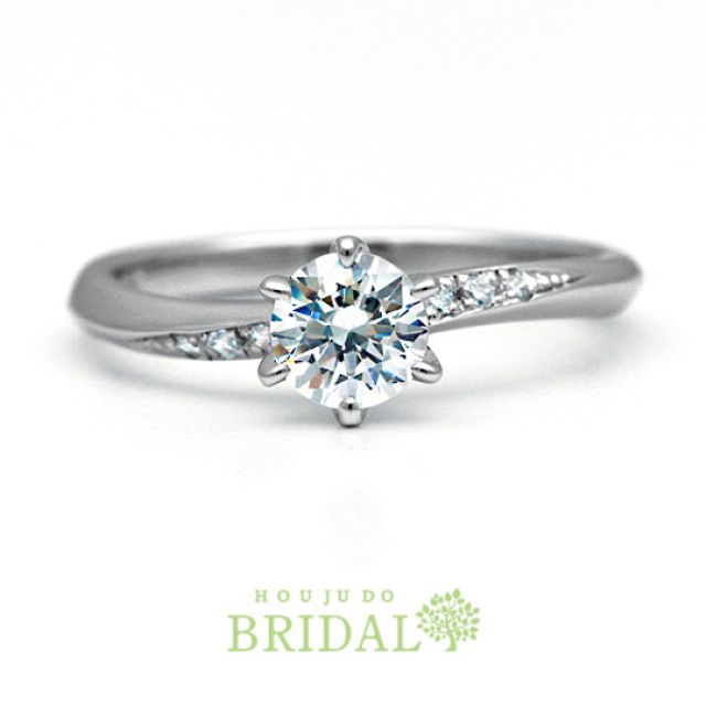 【宝寿堂】リフォーム例／ウェーブに沿ってメレを加えて《HD1868》