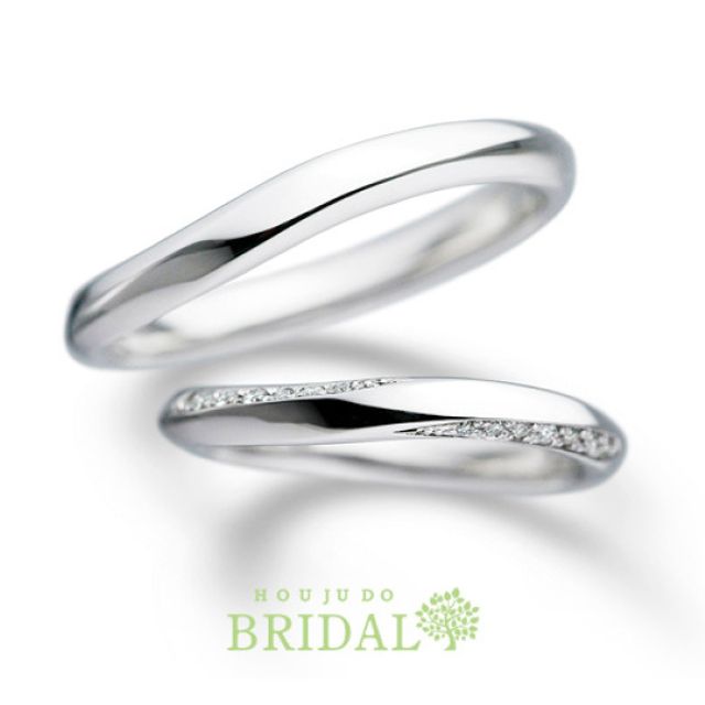 【宝寿堂】ウェーブラインにさりげなくダイヤがキラリ《HM2839ll/HD2839lb》