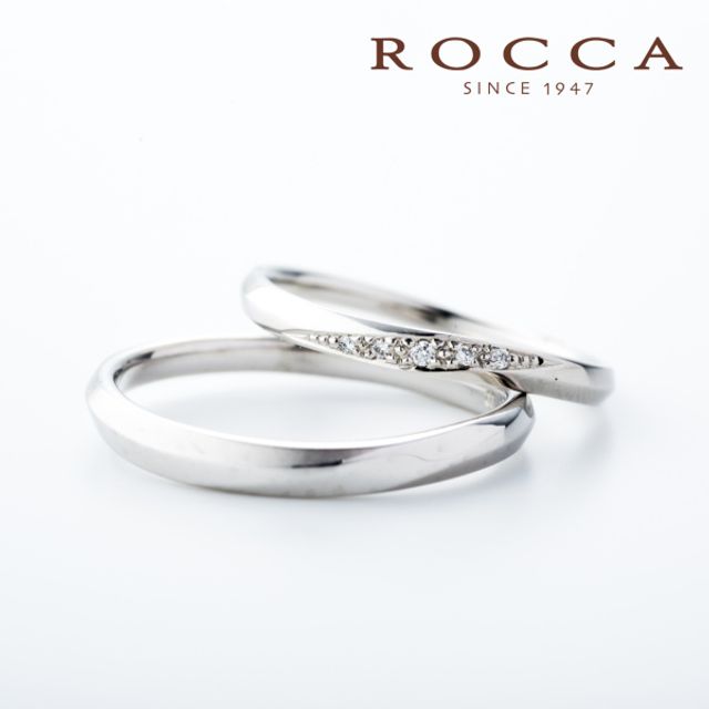 【ROCCA】シンプルで仕事中も着けやすいマリッジリング HO-4D/4L