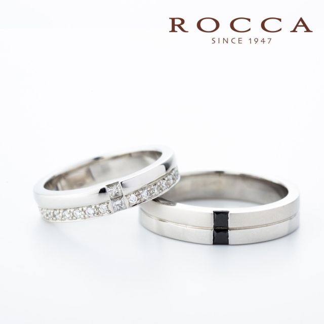 【ROCCA】幅広でも着けごこち◎！スタイリッシュなマリッジリング DI-1D/1L