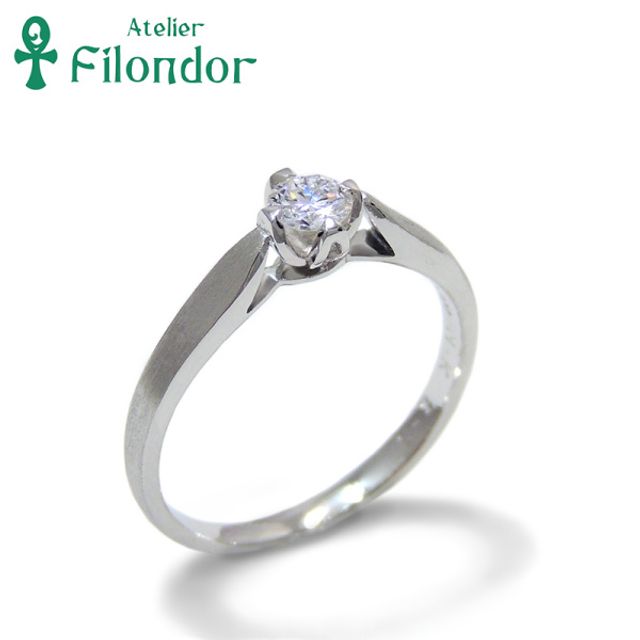 【アトリエ・フィロンドール】HISTOIRE シルクラインマット仕上げがしっとり輝くシンプルリング Lucas -リュカ-