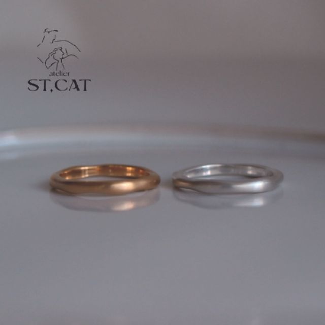 洗練された彫刻的な存在感【オーダー結婚指輪】Undress
