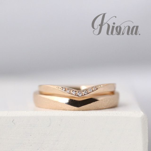 【オーダーメイド】形が違くてもOK！お揃いのポイントを作ってリンクコーデなリング